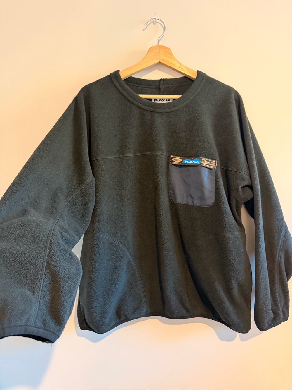 KAVU Kelowna Fleece Women’s Oversized Pullover with Chest Pocket